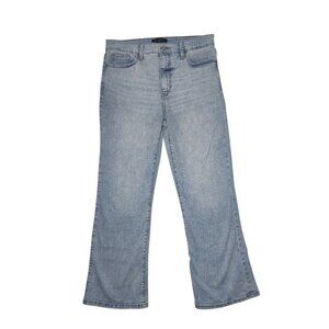 Banana Republic Cropped Bootcut Light Wash High Rise Jeans 30x29 Tall 8